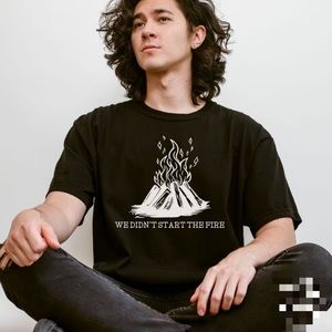 We Didnt Start The Fire Billy Joel 80s Classic Rock Retro T-Shirt